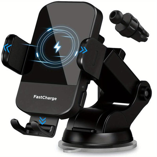 15W Rapid Wireless Car Charger, Wlpower Auto-Clamping Car Mount with Wireless Fast Charging for Iphone 17 16, 15, 14, 13, 12, 11 Pro Max, Xs, and Samsung Galaxy S24 Ultra Charger