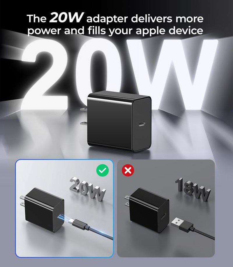 FACBINY 3 in 1 Wireless Charging Station for Multiple Devices, Rotatable & Foldable Magsafe Charger Stand with Night Light & 20W Adapter for Iphone 15/14/13/12 Series, Apple Watch 2 to 9, Airpods